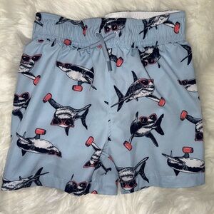 Abercrombie Kids Blue Shark Swim Shorts